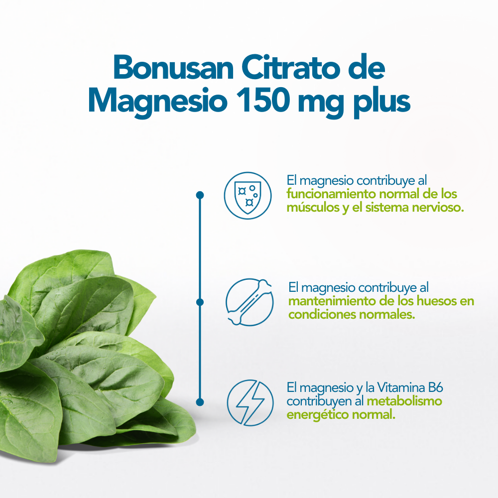 Citrato de Magnesio 150 mg plus